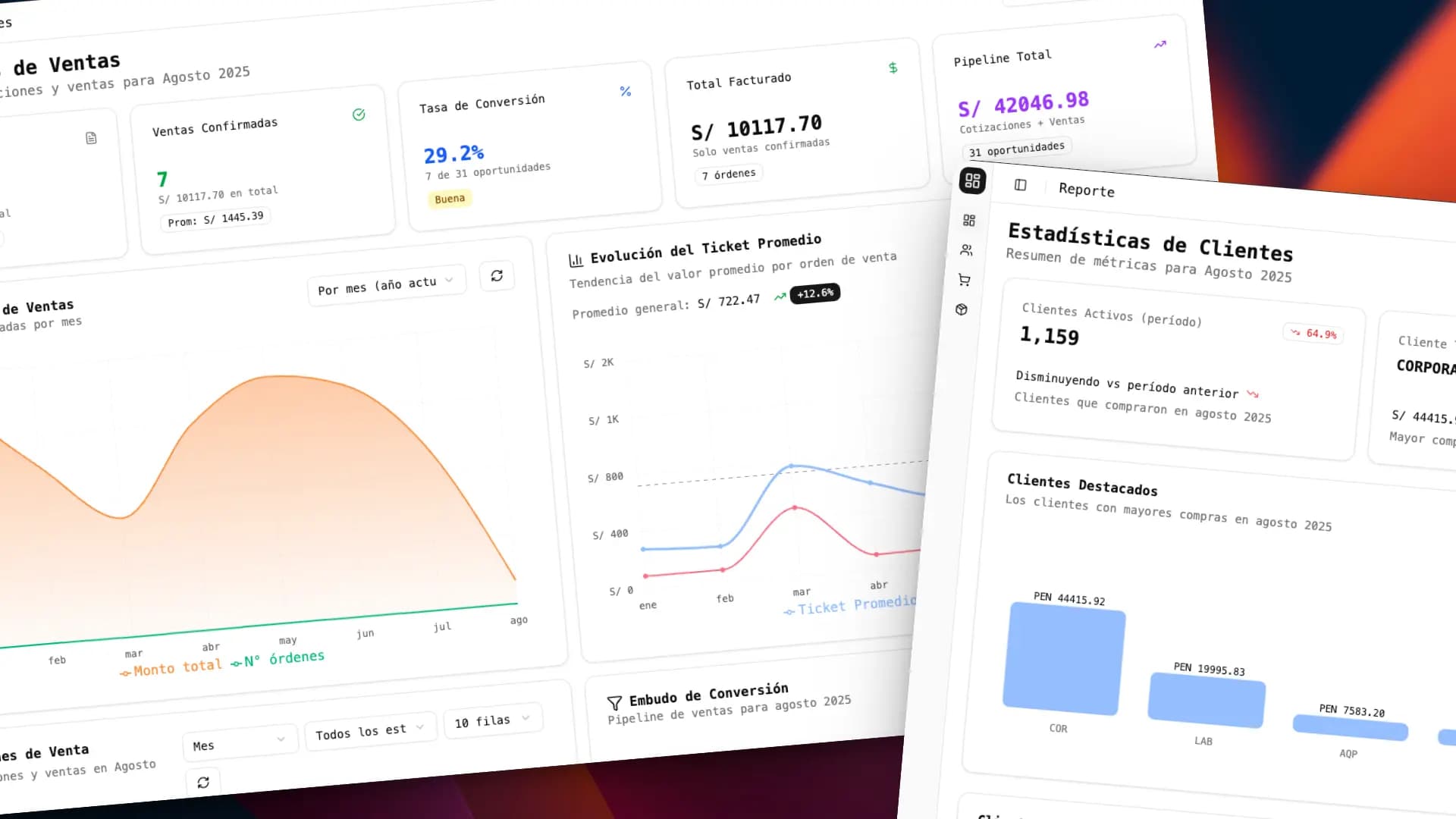 Dashboard interactivo conectado a Odoo
