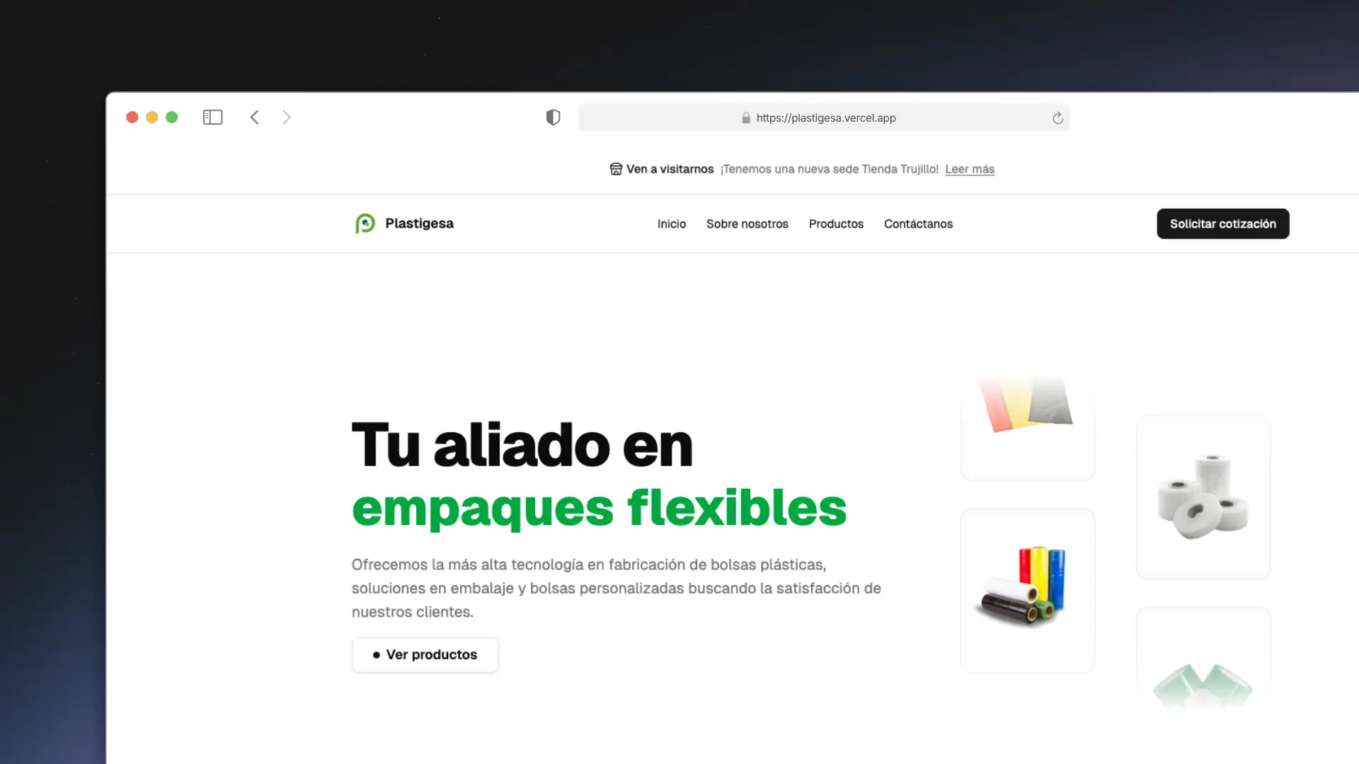 Rediseño página web Plastigesa